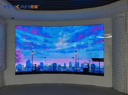 北京某公司展廳 | OLED弧形拼接屏3x3